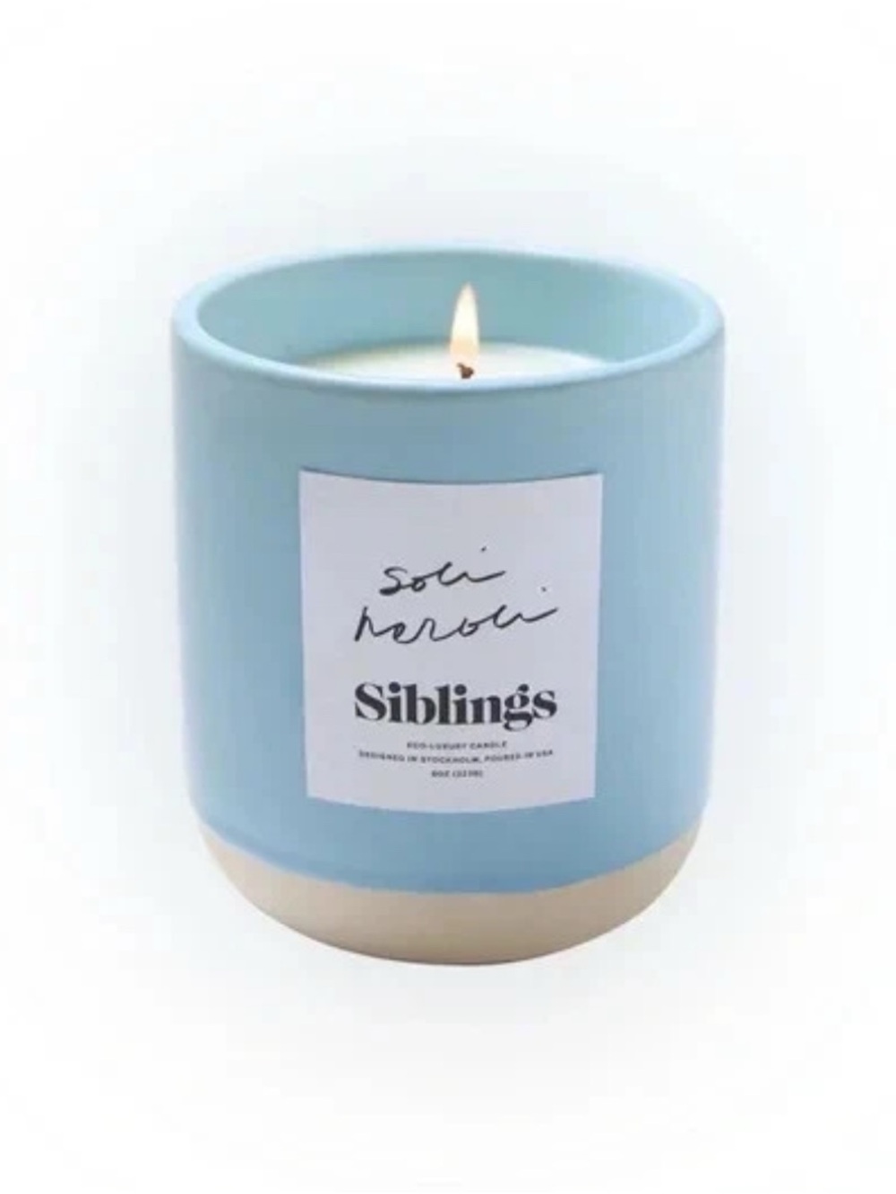 Soli Neroli Siblings Limited Edition Forever Candle Refillable 8oz